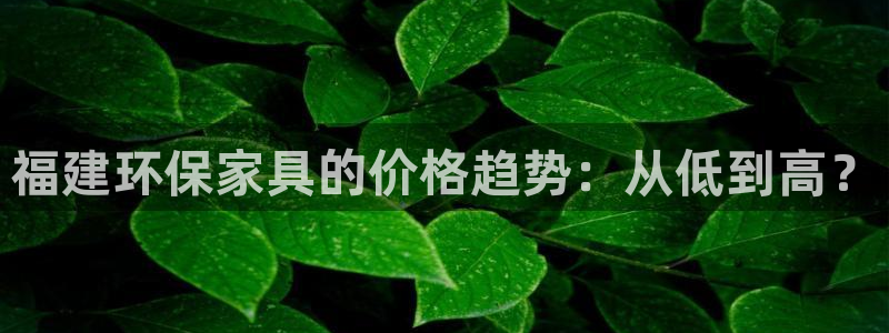 tp钱包安卓版：福建环保家具的价格趋势：从低到高？